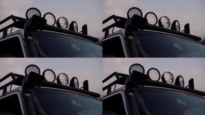 吉普车用于汽车上的safari聚光灯的镜头