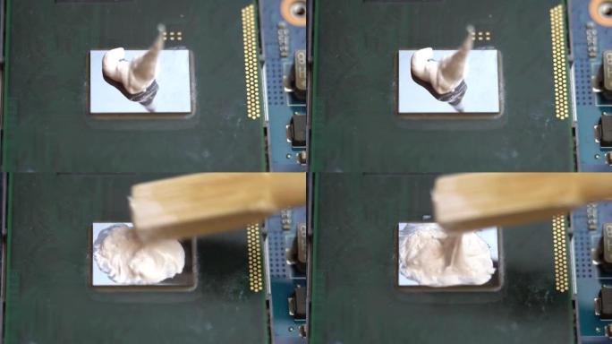将导热膏应用于笔记本电脑处理器，取代笔记本电脑GPU上的导热膏