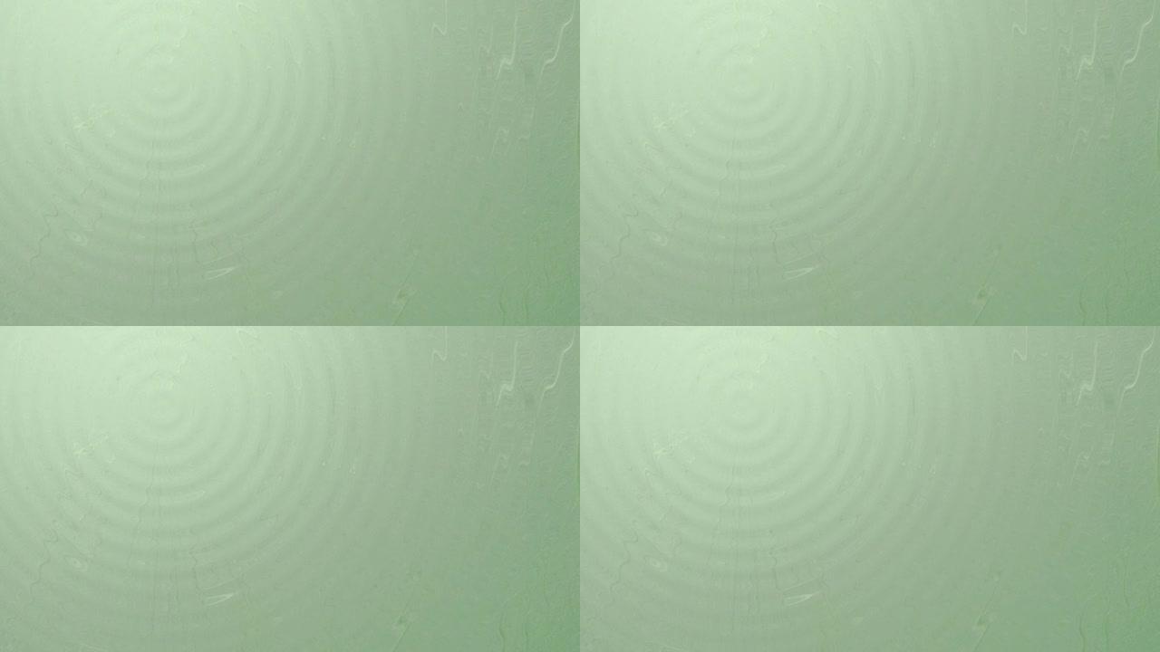波浪图案和绿色日本纸背景材料 (摘要)