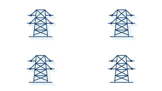 集生态、自然。太阳能发电。拯救星球。运动图形。