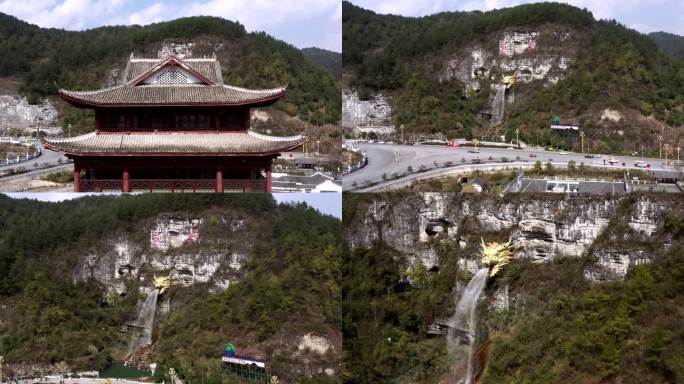 龙里地标龙头吐水