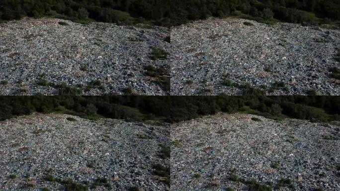 大都市的垃圾浪费。环境污染