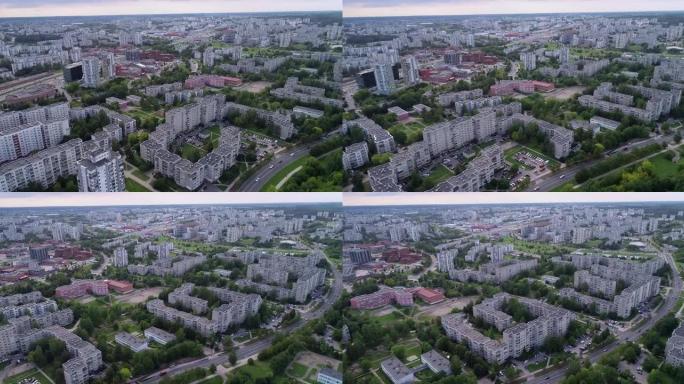 维尔纽斯城市景观和Fabijoniskes区。乌克兰最著名的切尔诺贝利普里皮特镇