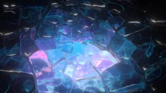 水晶石魔术背景无缝循环3D渲染动画