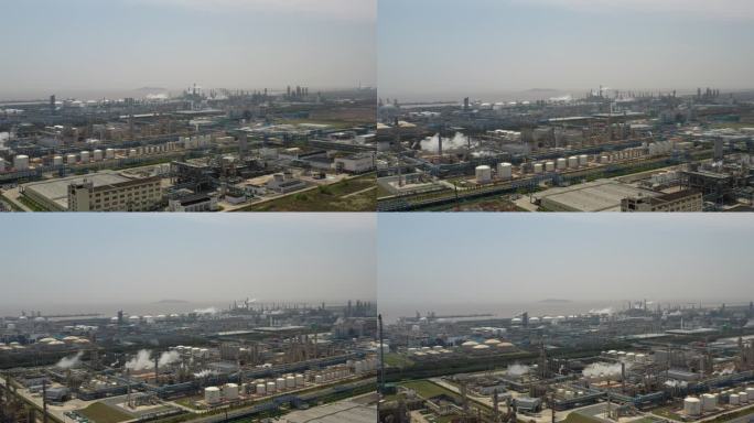 4K原素材-航拍上海化学工业区