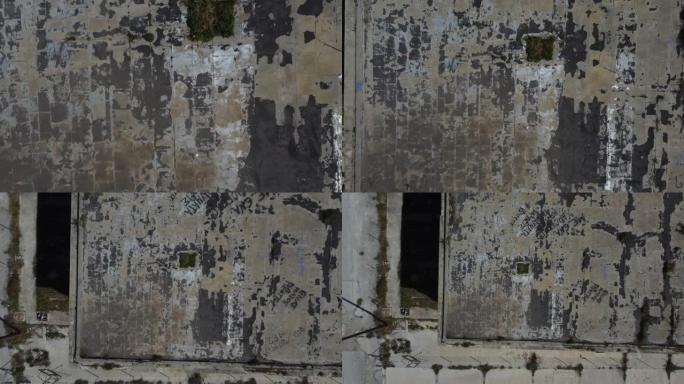 希腊Drapetsona一家废弃化肥厂的鸟瞰图