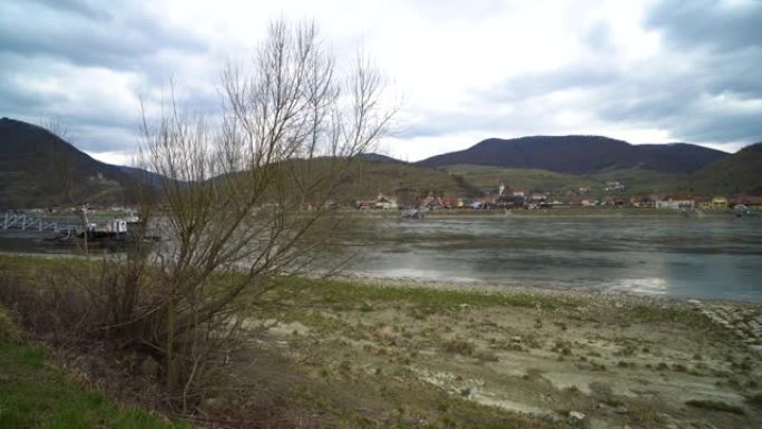 多瑙河上的斯皮茨实拍空镜植物视频素材生态