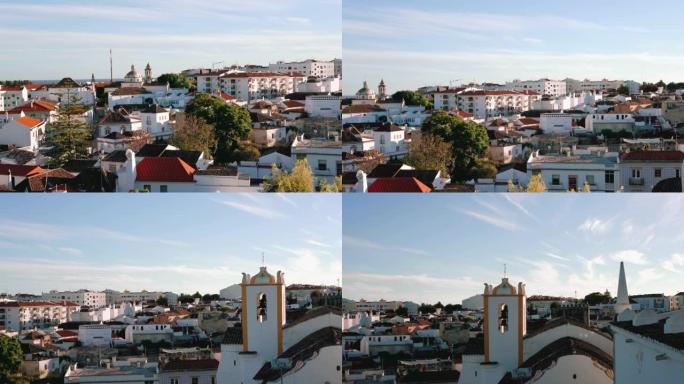 葡萄牙塔维拉教堂的天际线