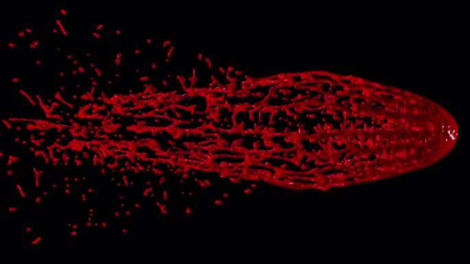 血溅设计的3D动画