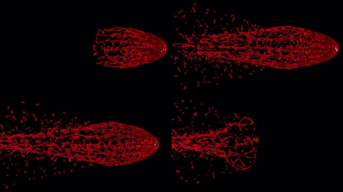 血溅设计的3D动画