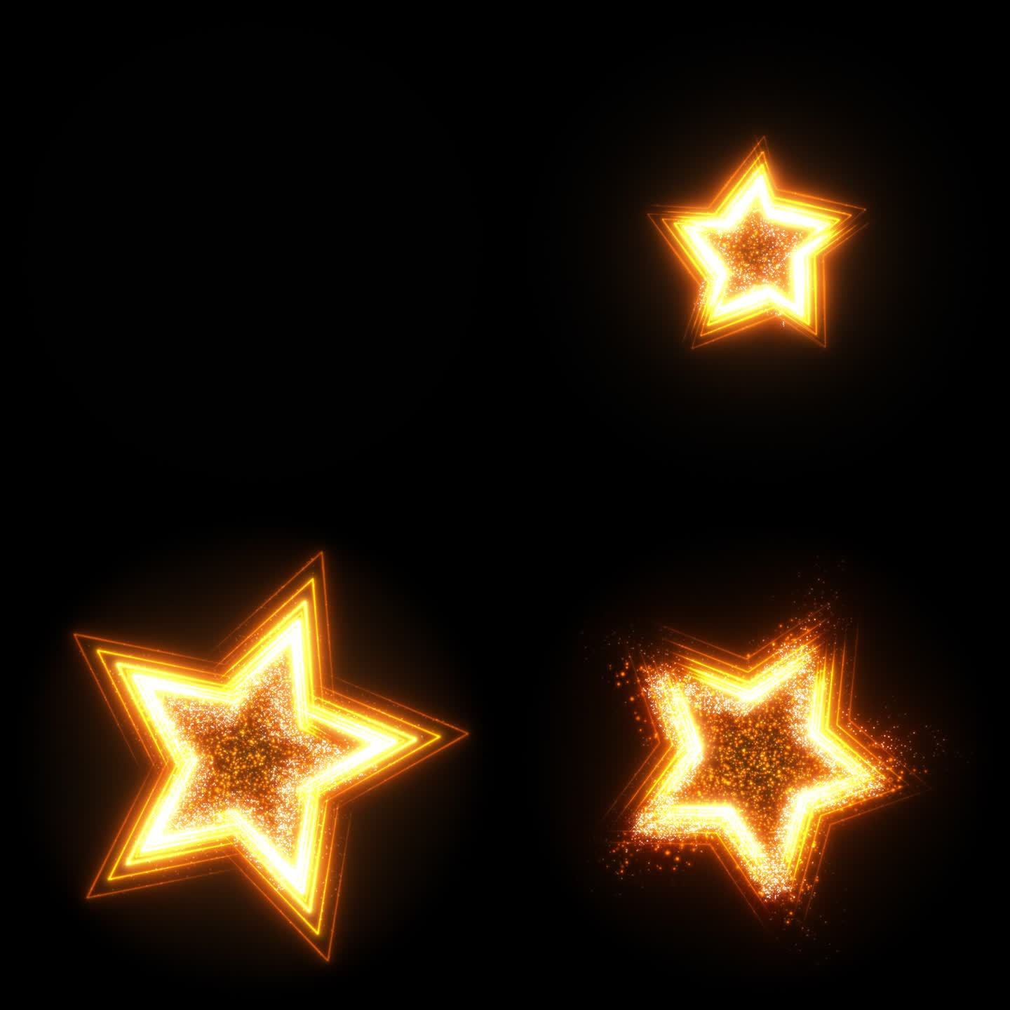 星星粒子爆炸游戏特效素材