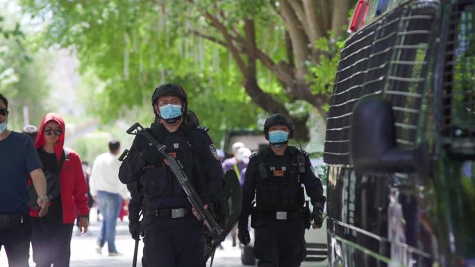 武装 枪支 盾牌 中国警察 中国精神安保