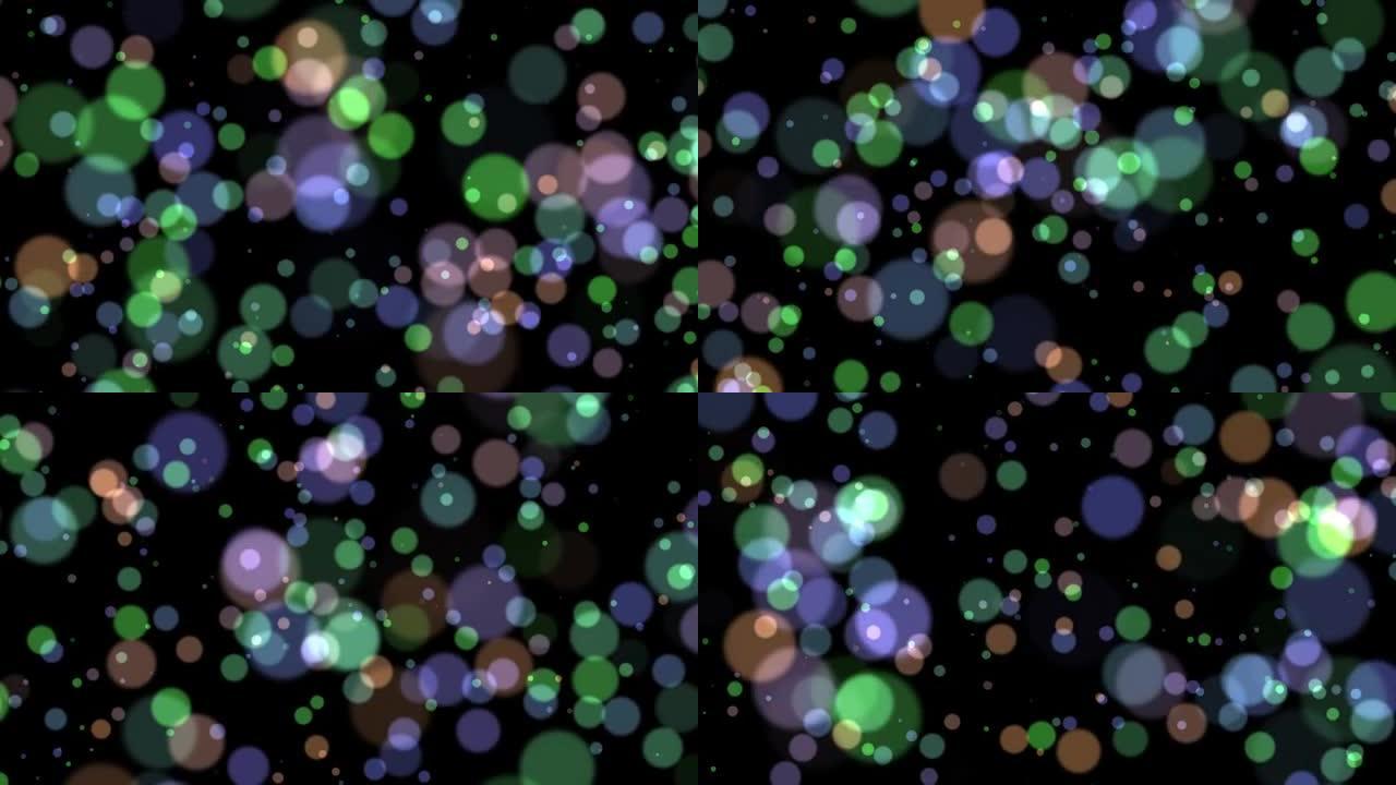 4k视频是很多光粒子漂浮