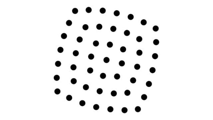 点圆形成圆形变形为方形网格阵列。