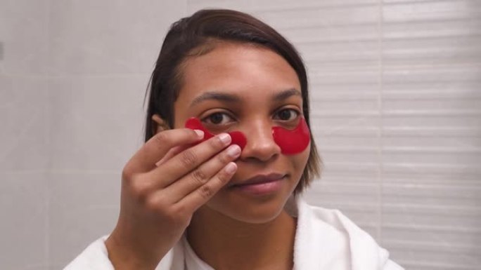 女人用红眼贴，抗皱。皮肤水合作用。早上治疗。
