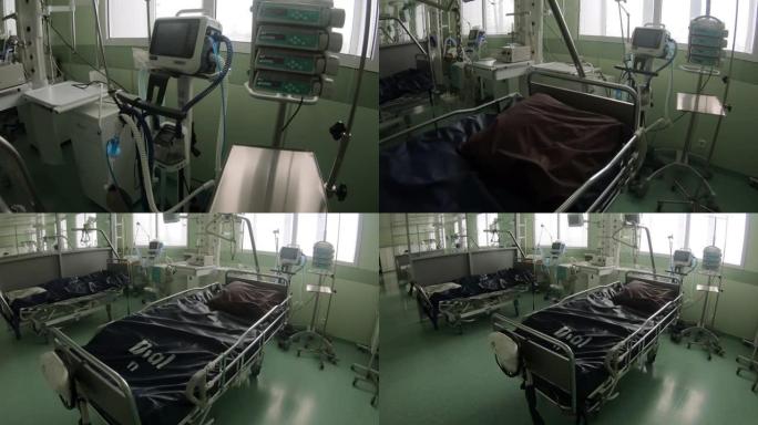 诊所或医院空床的病房。