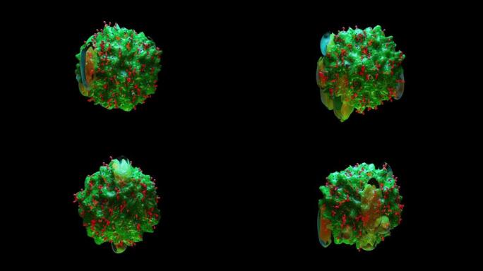 肥大细胞，肥大细胞，3d渲染
