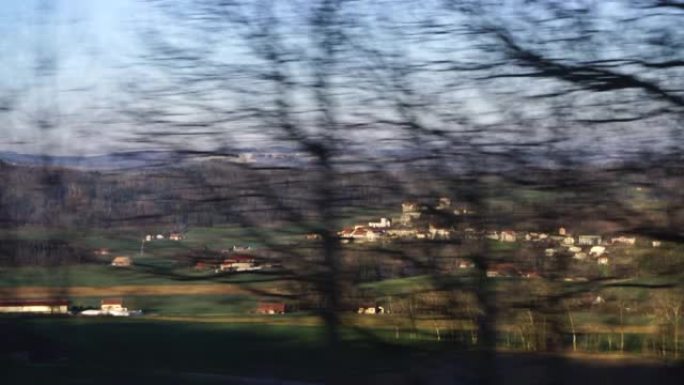 拉沃葡萄园的晨景旅程沿途风景农村