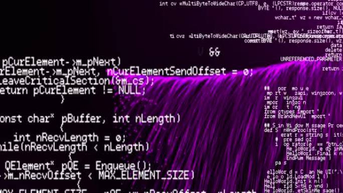 紫光轨迹爆炸数据处理动画