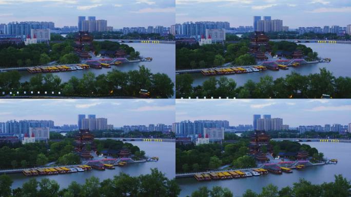 泰州凤城河景区航拍 25mm