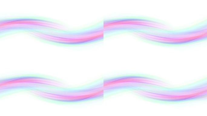 柔和色彩的重叠波