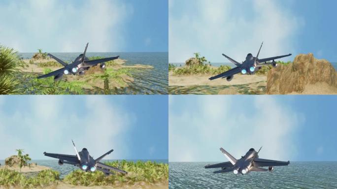 假视频游戏游戏飞行赛车喷气飞机渲染3d