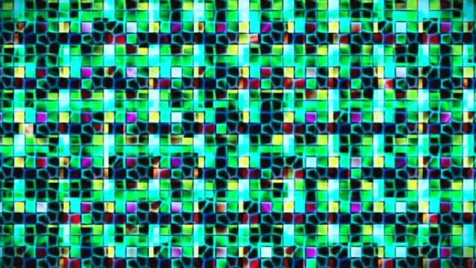 广播高科技闪光抽象图案墙，多色，事件，2D，可循环，4K