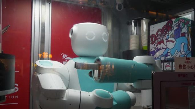 南京市街头机器人靠窗4k中国