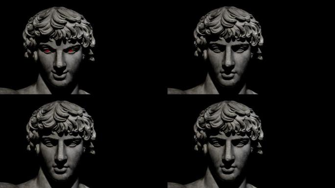 邪恶表情希腊雕塑动画