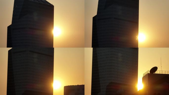 4K原素材-上海长宁区地标，龙之梦大厦