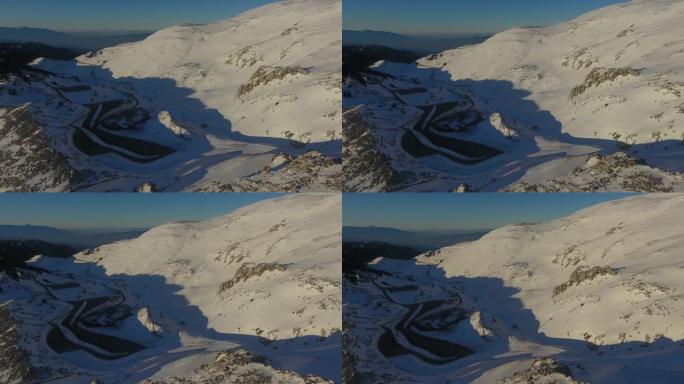 希腊帕纳索斯山的滑雪中心