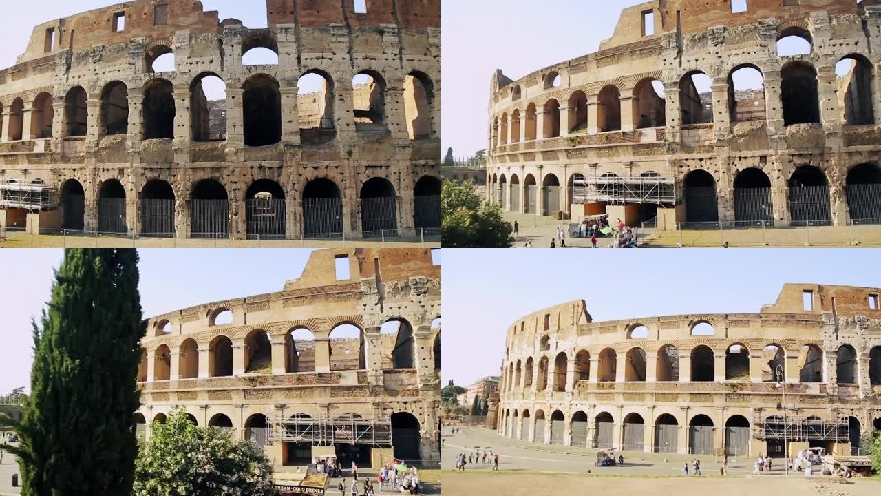 罗马的意大利景点。意大利首都的古代圆形剧场。意大利最受欢迎的旅游景点之一。