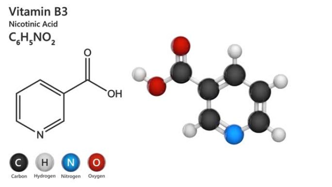 维生素B3 (烟酰胺)。无缝循环。