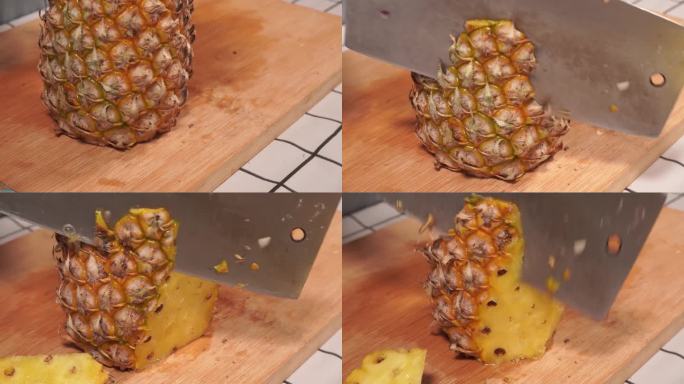 菠萝削皮去皮切凤梨 (2)