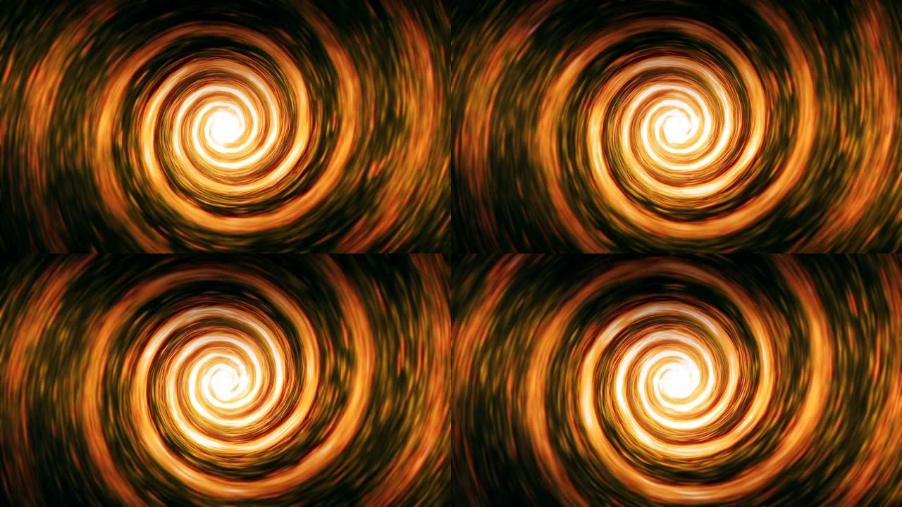 圆形灯光抽象背景为彩色漩涡概念。