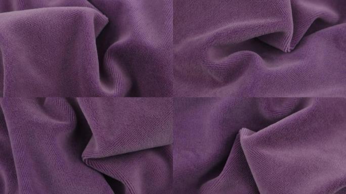 深色淡紫色天鹅绒，窗帘