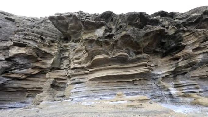 龙头海岸，海岸，海岸，土壤，熔岩，斑驳层，