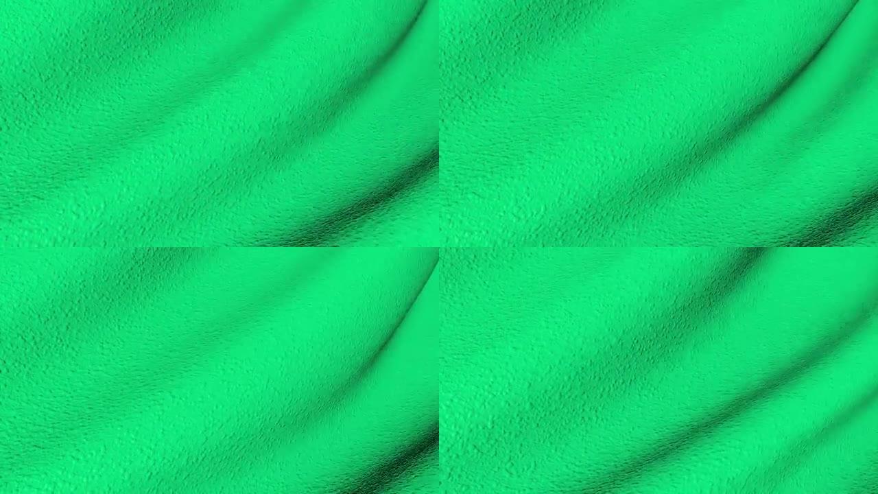 飘动的纹理凹凸不平的绿色表面。