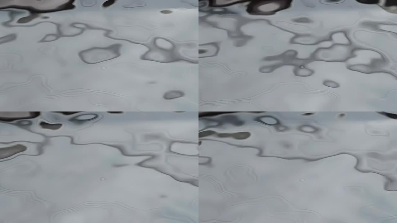 慢动作中水面的抽象视频
