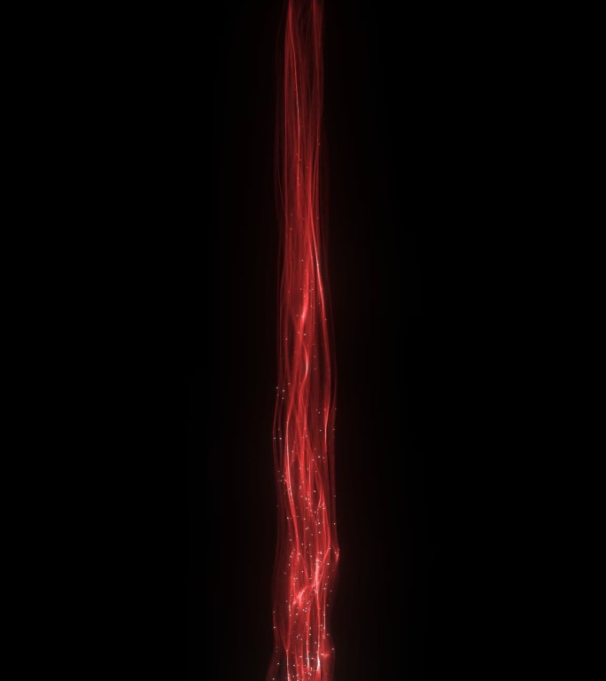 红色魔法粒子能量光柱带通道
