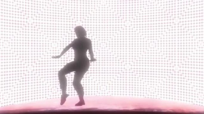 跳舞嘻哈3D动画的剪影