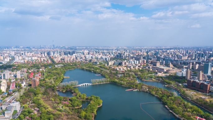 俯瞰北京城市全景大景