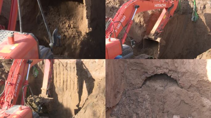 挖掘机挖土坊工程