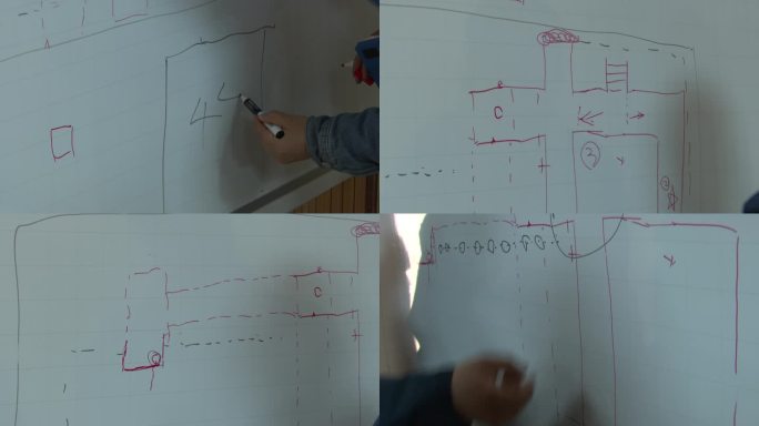 建筑工程师和同事一起讨论工作4K拍摄