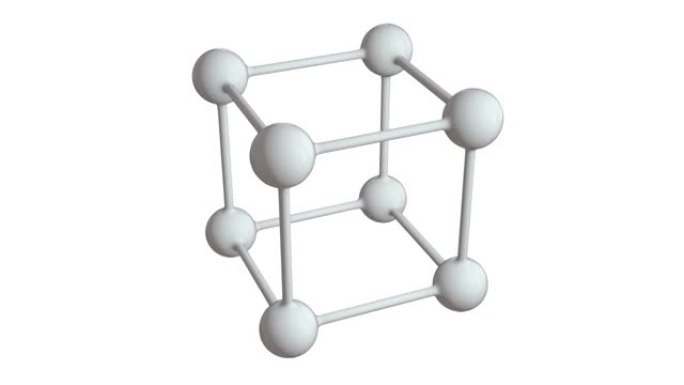 分子网格。连接结构。3d渲染动画视频提供4k全高清和高清渲染素材