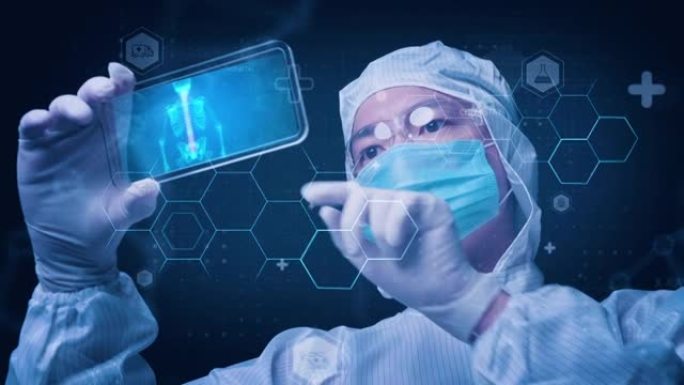 医院卫生保健与科学技术理念，科学家研究科学技术创新病毒疫苗化学物理生物学实验室未来背景