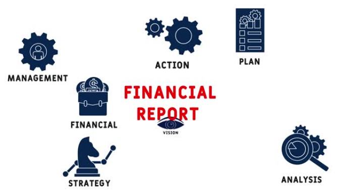 财务报告-图标和文字