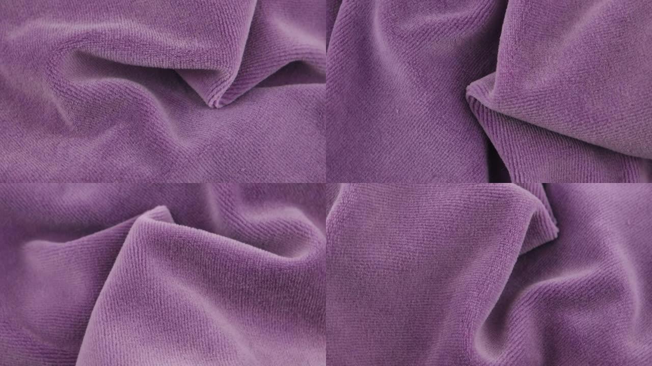 淡紫色天鹅绒，窗帘
