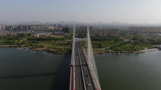 泗水大桥航拍4k