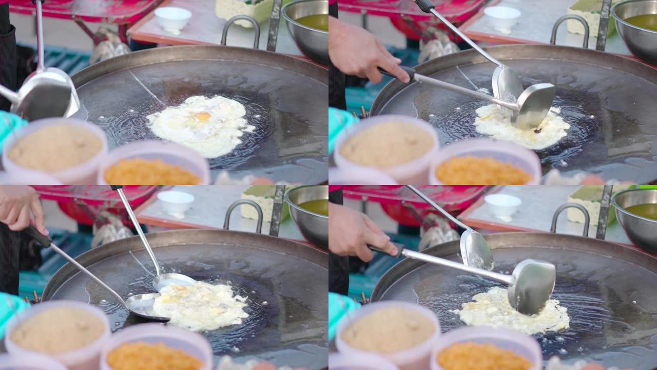 Hoi Tod，脆皮泰国牡蛎煎蛋卷，泰国著名食品